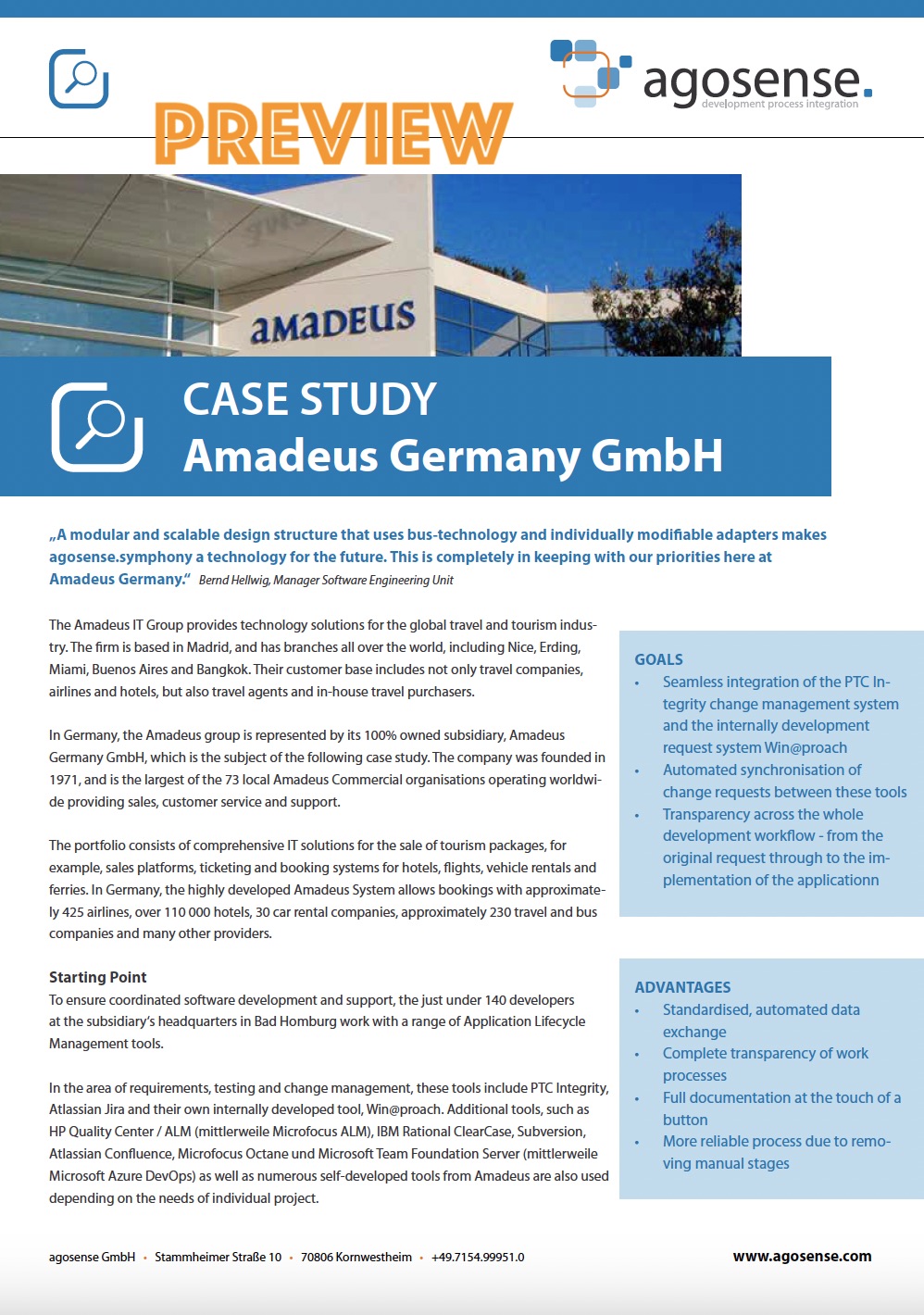Preview Case Study Amadeus Preview Case Study Amadeus
